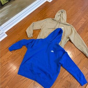 Nike Men's Blue and khaki  Hoodies.. like new!